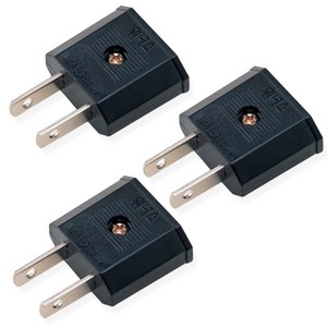 리빙대학 220v -> 110v 변환 국산 어답터 여행용 어댑터 일자 플러그 11 돼지코, 3P