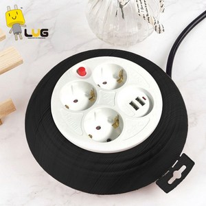 러그박스 USB 멀티릴선 멀티탭 3구 + USB 2포트 블랙, 1개, 3m
