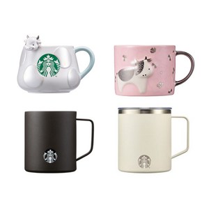 스타벅스 블랙데비 / 체리데비 / 뉴이어핑크카우 / 뉴이어스푼카우 머그, 2.블랙데비 머그, 1개