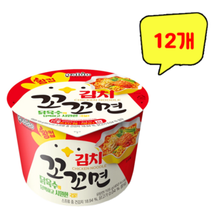 팔도 김치 꼬꼬면 왕컵 105g, 12개