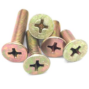 십자 볼트 접시 사라 FH 철 M4x8mm (5EA), M4, 8mm, 5개