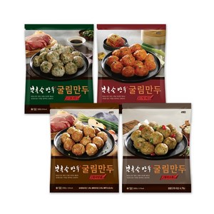 [북촌손만두] 굴림만두 500g 4종 세트 (고기 김치 갈비 청양), 4개