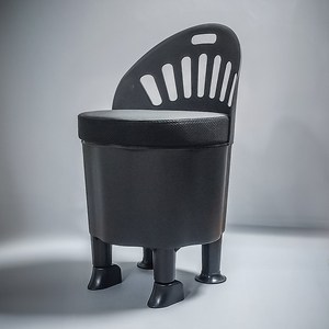 바퀴형 수납 사출 깡통 의자 등받이 국내산 고깃집 옷보관 플라스틱 드럼통 의자 식당 업소