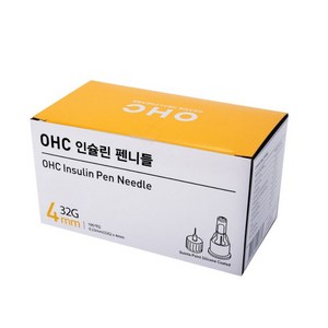 오상헬스케어 OHC 인슐린 펜니들 32G 4mm, 1개, 100개입