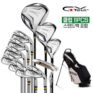 지브이투어 인스타 남성 카본 풀세트+볼빅 스탠드백, 인스타-카본풀세트 11개, 볼빅 스탠드백 블랙