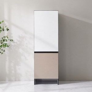 F4973 냉장고형 로봇청소기 수납장 600 2colors kdc*439ev, 화이트