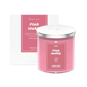 프레이 소이캔들 스탠다드 스몰자 향초 165g, 09 핑크뮬리, 1개