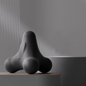 ACDI 다목적 근육 이완 스트레칭 사각 파스텔 마사지볼, 1개, 그레이
