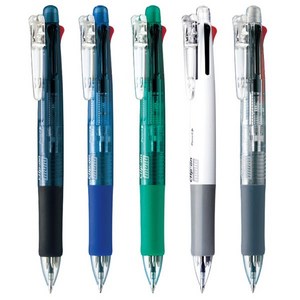 (ZEBRA) 제브라 클립온 멀티펜 B4SA1 Clip-on muiti 4색+샤프 (옵션), 그린 (G)