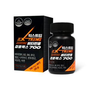 익스트림 비타민B 컴플렉스 700mg X 60정 3박스, 3개