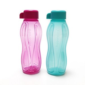 타파웨어 에코 미니 물통 310ml 2p, 그린+앨로우, 1개