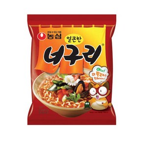 농심 얼큰한 너구리 120g, 40개