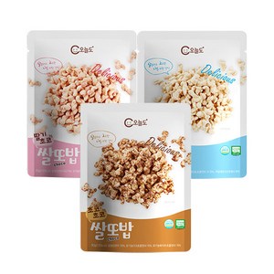 오늘도 아기간식 쌀또밥 혼합세트 유기농초코, 1세트, 30g, 혼합(딸기맛+치즈맛+초코맛)
