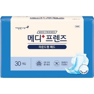 깨끗한나라 메디프렌즈 라운드형패드 30매 10팩, FREE(onesize), 30개입, 10개