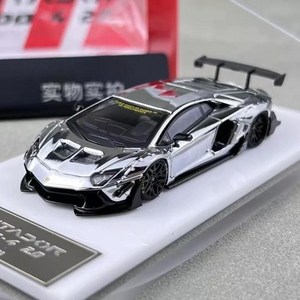 Sta Model 1:64 람보르기니 아벤타도르 LP700-4 LBWK 2.0 - 크롬 실버, 1개