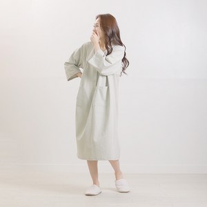 코튼샤워 순면 피그먼트 홈웨어 원피스 잠옷