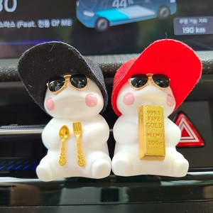 힐링센트 금수저 지방이 4종 차량용 방향제, 레몬라벤더향, 금수저 금 지방이, 1개