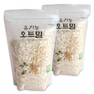 먹놀잼 유기농 오트밀 450g 2개