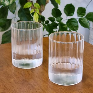 오셔링 링클 홈카페 내열유리컵 플리츠컵, 오셔링 글라스 300ml, 6개