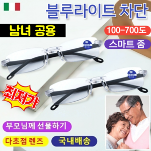 [국내배송] 변색 안티 블루라이트 돋보기 안경 독일 돋보기안경 블루라이트 방지 변색 안경