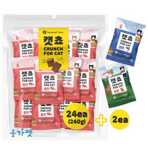 네츄럴코어 고양이간식 캣쵸 대용량 240g+20g, 1세트, 참치, 260g