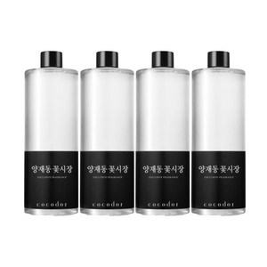 코코도르 디퓨저 리필액 + 리드스틱 5P, 양재동꽃시장, 500ml, 4개