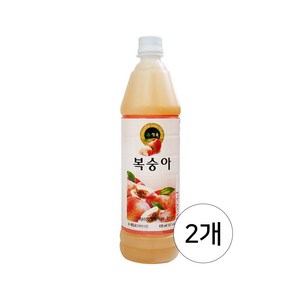 청솔 복숭아 음료베이스 835ml / 과일원액, 2개