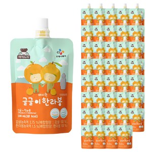 아이누리 마시는 귤귤이 한라봉 주스, 100ml, 40개