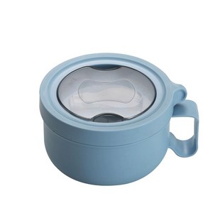 간편한 아침 전용 304 스테인리스 보온 도시락 통, 블루 850ml, 1개