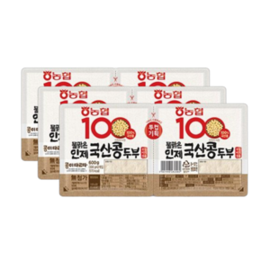 농협 물맑은 인제! 국산두부 기획(부침찌개 겸용 300g+300g), 3개, 600g