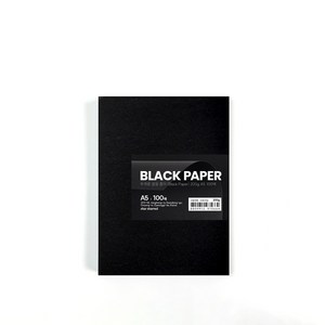 star starred 두꺼운 검정 종이 (Black Paper), 200g A5 100매