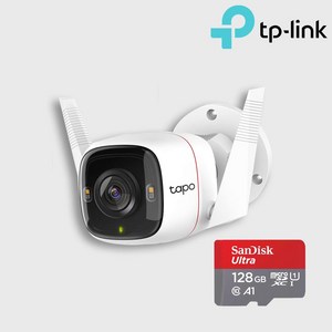 티피링크 Tapo C320WS 400만화소 가정용 홈 CCTV 실외용 무선 IP카메라 야간풀컬러, 카메라+SG카드128G, 1개