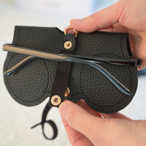 럭셔로드 가죽 선글라스 안경 케이스 클립 보관함 파우치 여행용 휴대용 슬림 썬글라스 수납 등산 안경집 주머니