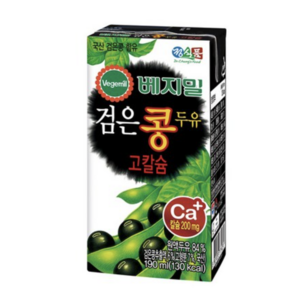 베지밀 검은콩 두유 고칼슘 190ml, 72개