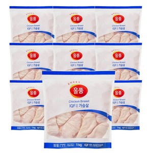 올품 IQF 통 닭가슴살 1kg x 10봉, 10개