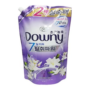 다우니 초고농축 퍼플 섬유유연제 화이트티와 릴리 1.6L, 8개