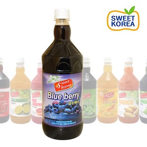 스위트코리아 블루베리 1000ml 1개 액상음료 과일음료 원액, 1L