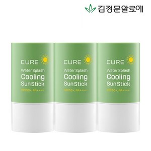 김정문알로에 라 센스 로에 큐어 워터 스플래쉬 쿨링 선스틱 제주에디션 SPF50+ PA++++, 23g, 3개