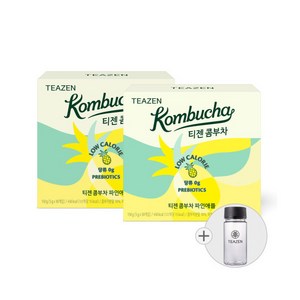 [티젠] 콤부차 파인애플 30스틱입X2박스 (보틀 포함), 150g, 2개, 상세 설명 참조