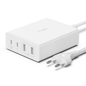 벨킨 부스트업 프로 108W 멀티 4포트 USB C PD GaN 고속 충전기 WCH010k, 화이트, 1개