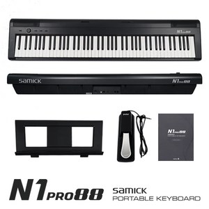 삼익악기 포터블 전자 키보드, N1PRO88, Black, 1개