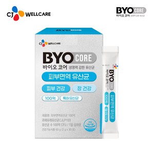 CJ 바이오코어 피부면역 유산균 30p, 60g, 1개