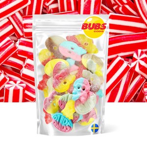 스웨디시 스웨덴 젤리 BUBS 벅스믹스 180g + 람보 트위스트 125g, 1개, 305g