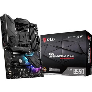 MSI MPG B550 게이밍 플러스 마더보드(AMD AM4 DDR4 PCIe 4.0 SATA 6Gb/s M.2 USB 3.2 2세대 HDMI/DP ATX)