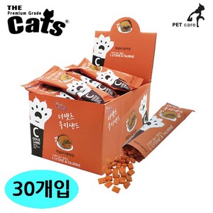 더캣츠 쿠키샌드 고양이간식, 게살&가다랑어, 20g, 30개