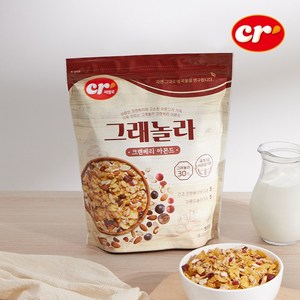 [1+1] 씨알로 그래놀라 크랜베리 아몬드 500g, 2개
