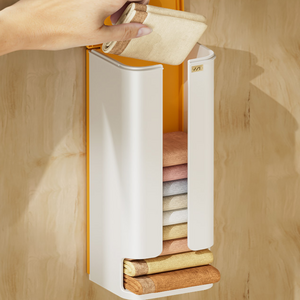 속옷정리함 양말 칸칸이 수납함 보관함 무타공 설치형, 1개, 옐로