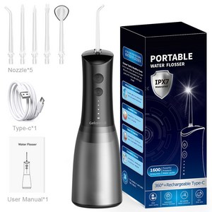 Gelaiensi 휴대용 무선 구강 청결기 SK-CYQ-D, 블랙