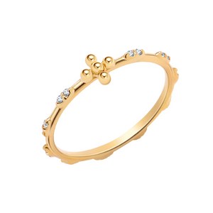 [골드팡] 14k 마일드크로스 묵주 반지