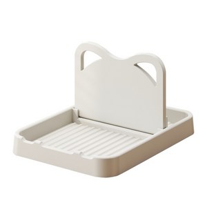 대박키친 냄비뚜껑 조리도구 받침대 주방 국자 무타공 국자, 크림화이트, 1개